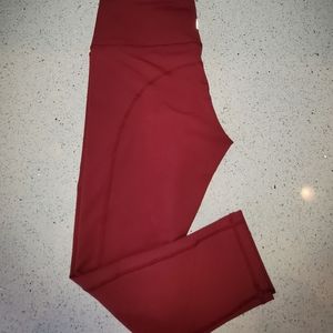 Buffbunny Red Cropped Leggings